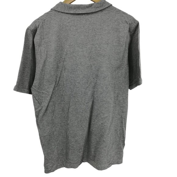 J Crew Gray Cotton Polo Shirt Size L Short Sleeve Collar Pocket Classic Pullover - Picture 3 of 6